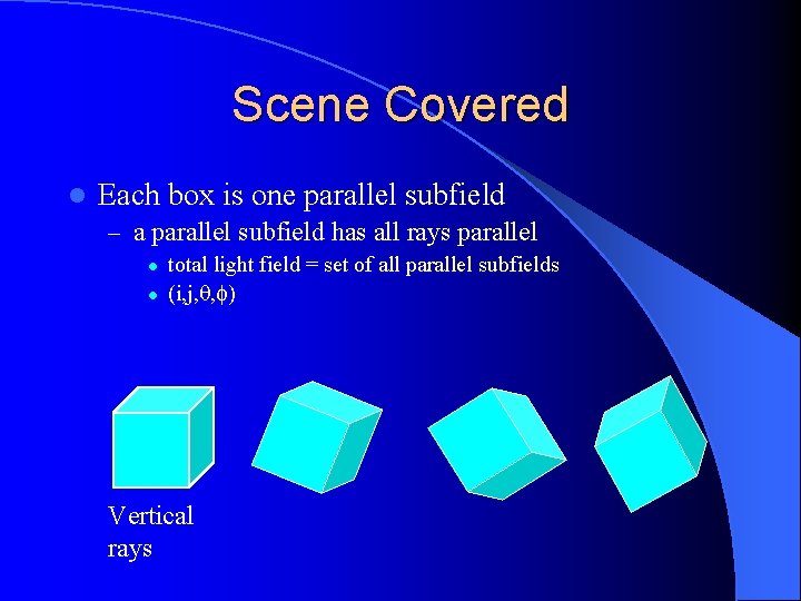 Scene Covered l Each box is one parallel subfield – a parallel subfield has