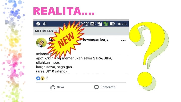 REALITA…. ? REALITA…. ?