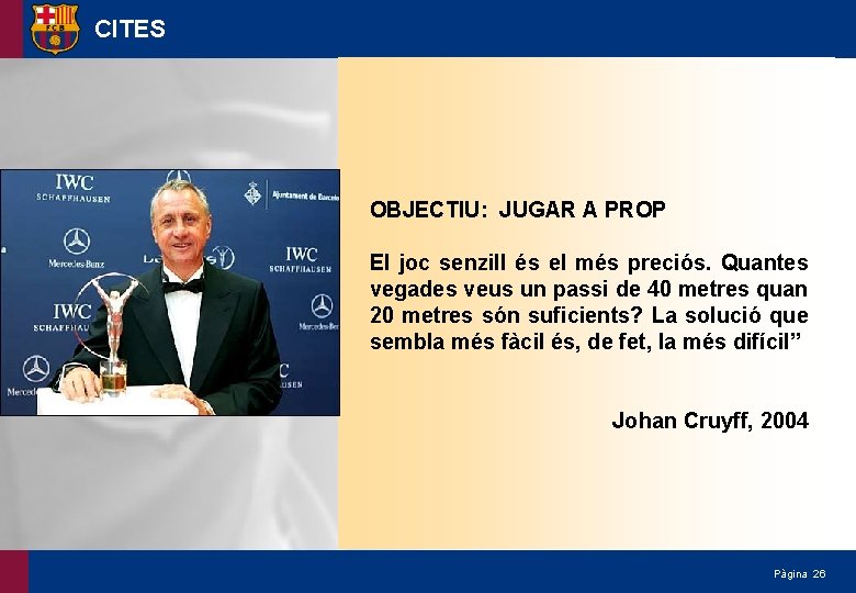 CITES OBJECTIU: JUGAR A PROP El joc senzill és el més preciós. Quantes vegades