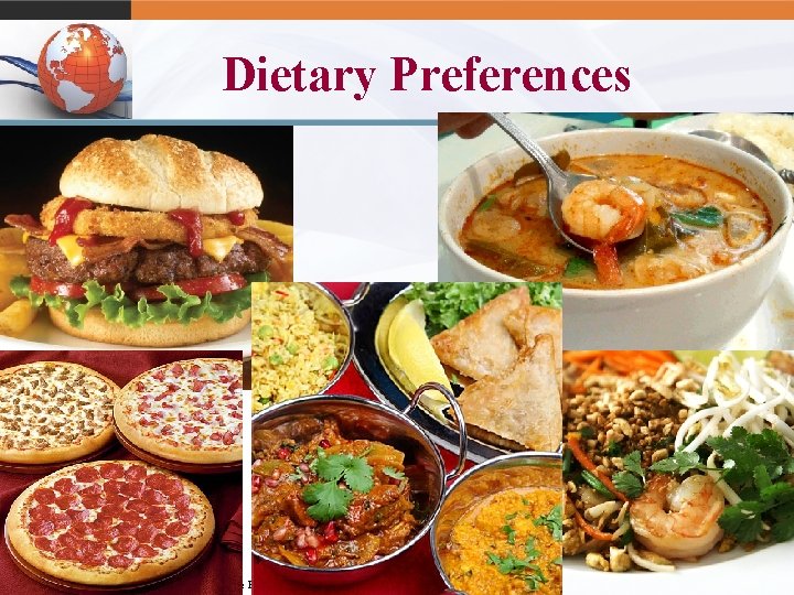 Dietary Preferences 4 -15 © 2011 Pearson Education, Inc. publishing as Prentice Hall 