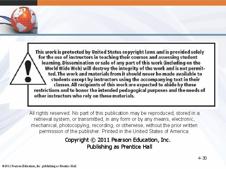All rights reserved. No part of this publication may be reproduced, stored in a