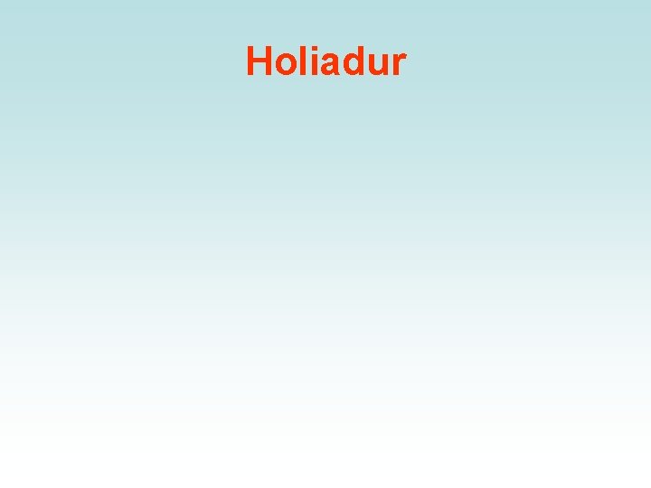 Holiadur 
