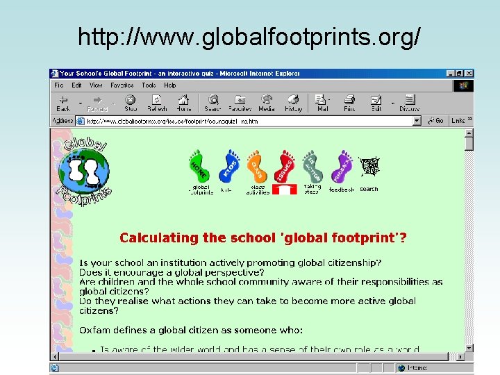 http: //www. globalfootprints. org/ 