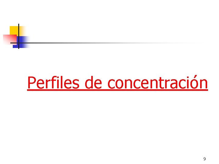 Perfiles de concentración 9 