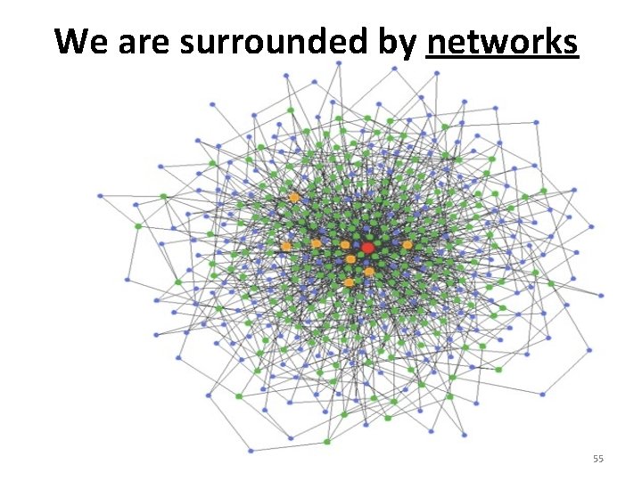 We are surrounded by networks 55 