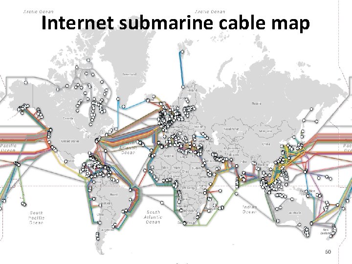 Internet submarine cable map 60 