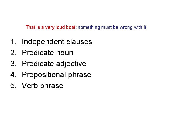 That is a very loud boat; something must be wrong with it 1. 2.