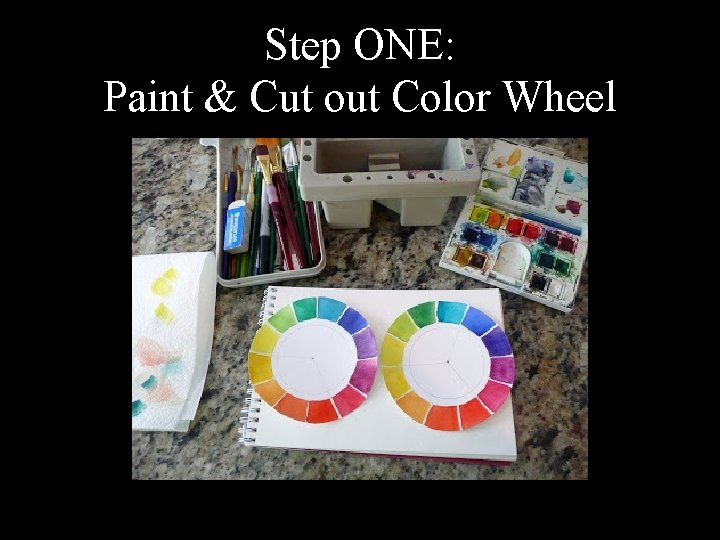 Step ONE: Paint & Cut out Color Wheel 