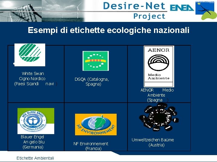 Esempi di etichette ecologiche nazionali • White Swan Cigno Nordico (Paesi Scandi n avi