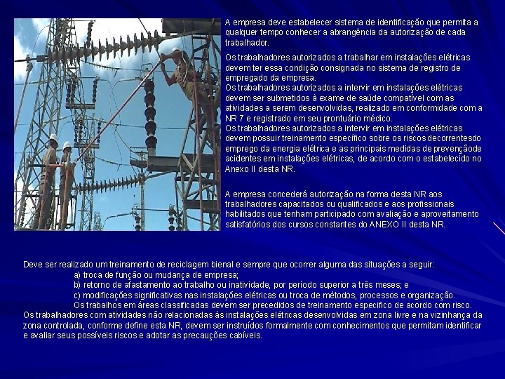 A empresa deve estabelecer sistema de identificação que permita a qualquer tempo conhecer a