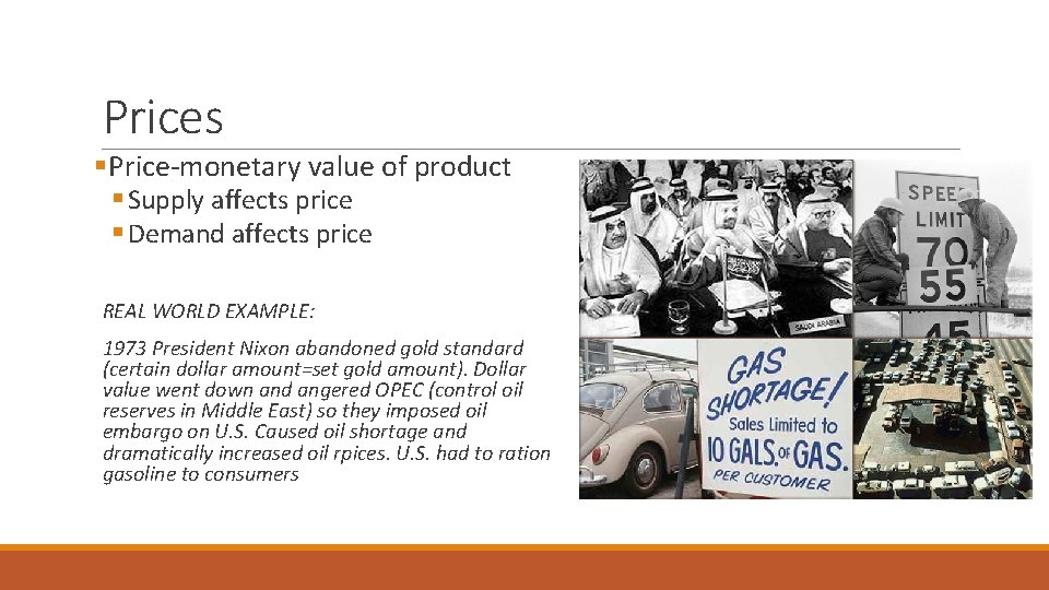 Prices §Price-monetary value of product § Supply affects price § Demand affects price REAL Prices §Price-monetary value of product § Supply affects price § Demand affects price REAL