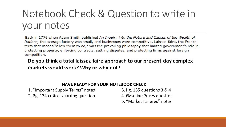 Notebook Check & Question to write in your notes Do you think a total Notebook Check & Question to write in your notes Do you think a total