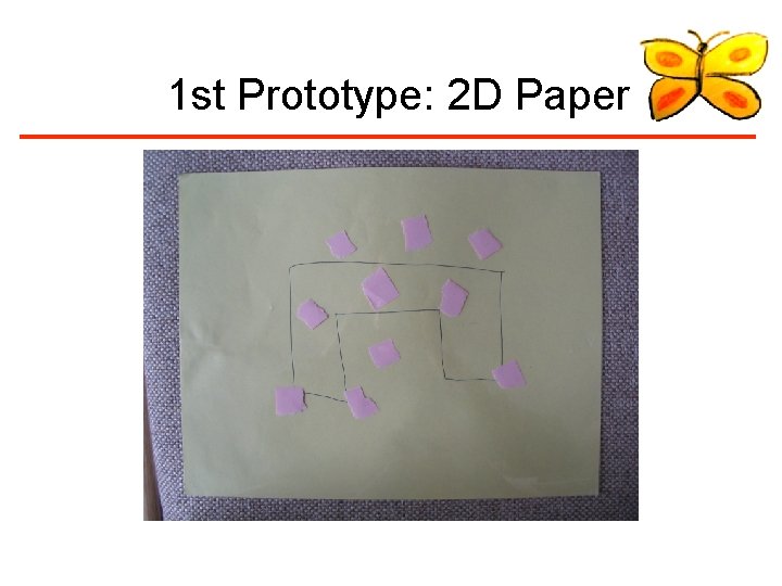 1 st Prototype: 2 D Paper 