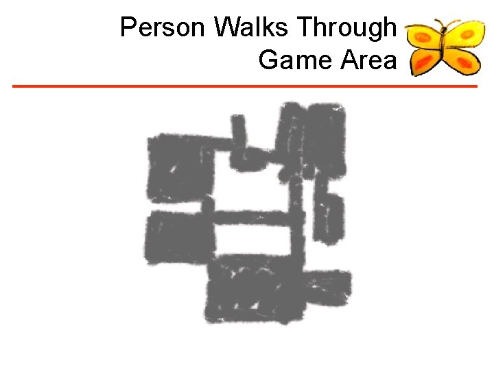 Person Walks Through Game Area 