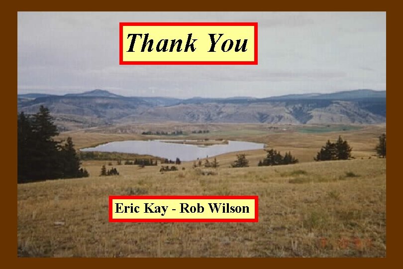 Thank You Eric Kay - Rob Wilson 