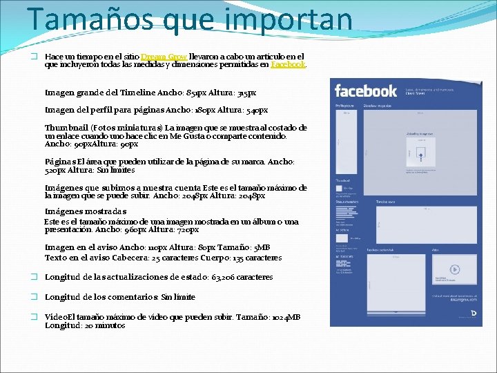 Tamaños que importan � Hace un tiempo en el sitio Dream Grow llevaron a