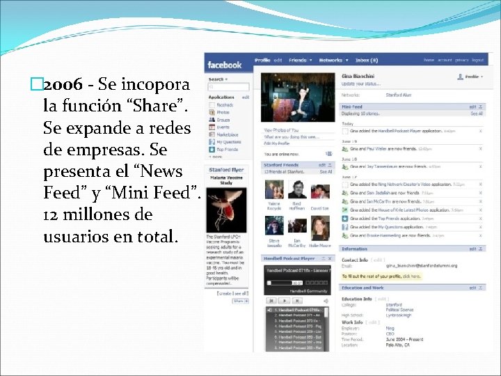 � 2006 - Se incopora la función “Share”. Se expande a redes de empresas.