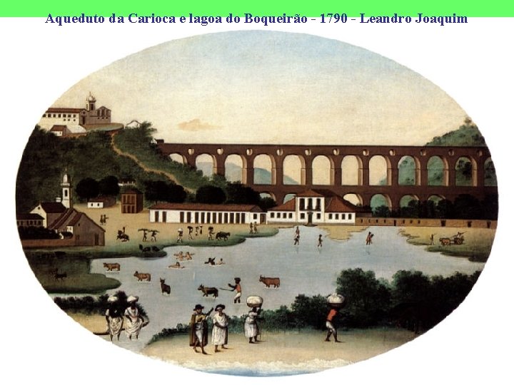 Aqueduto da Carioca e lagoa do Boqueirão - 1790 - Leandro Joaquim 