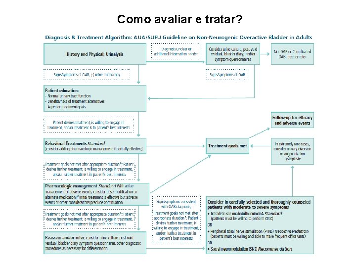 Como avaliar e tratar? 