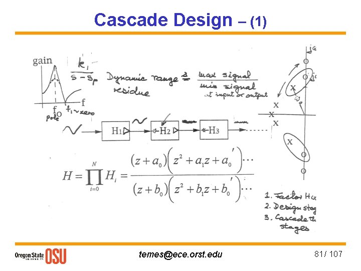 Cascade Design – (1) temes@ece. orst. edu 81 / 107 