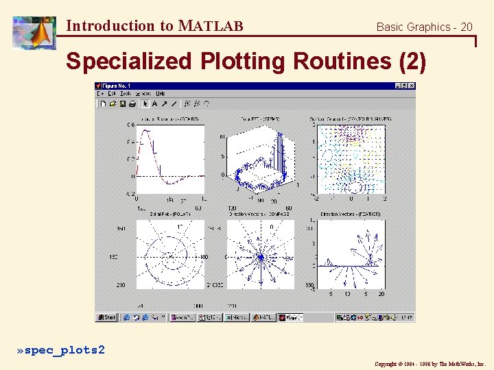 Introduction to MATLAB Basic Graphics - 20 Specialized Plotting Routines (2) » spec_plots 2