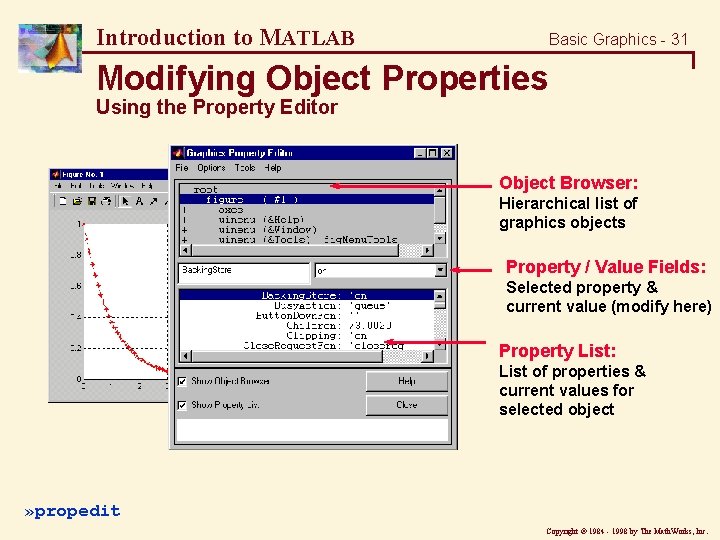 Introduction to MATLAB Basic Graphics - 31 Modifying Object Properties Using the Property Editor