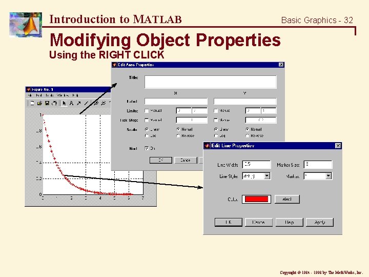 Introduction to MATLAB Basic Graphics - 32 Modifying Object Properties Using the RIGHT CLICK