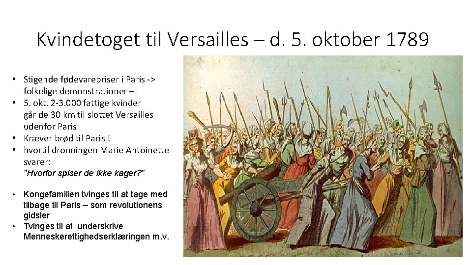 Kvindetoget til Versailles – d. 5. oktober 1789 • Stigende fødevarepriser i Paris ->