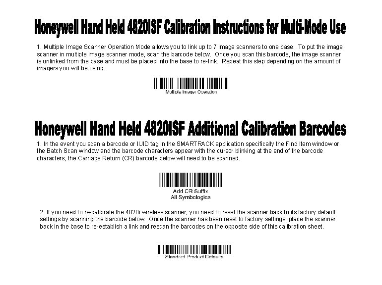 1. Multiple Image Scanner Operation Mode allows you to link up to 7 image