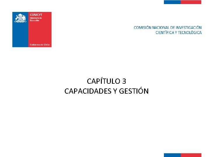 CAPÍTULO 3 CAPACIDADES Y GESTIÓN 