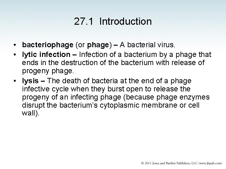 Chapter 27 Phage Strategies 27 1 Introduction bacteriophage