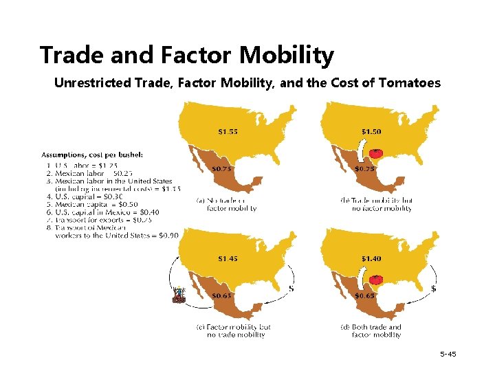 Trade and Factor Mobility Unrestricted Trade, Factor Mobility, and the Cost of Tomatoes 5