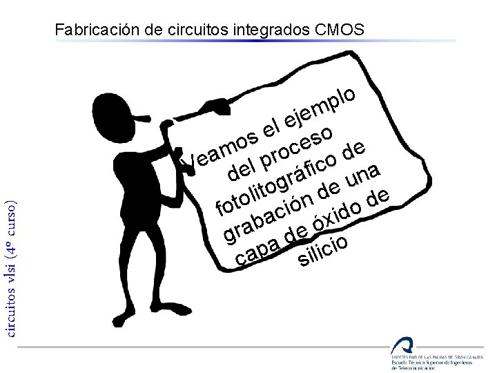 circuitos vlsi (4º curso) Fabricación de circuitos integrados CMOS lo p m e j