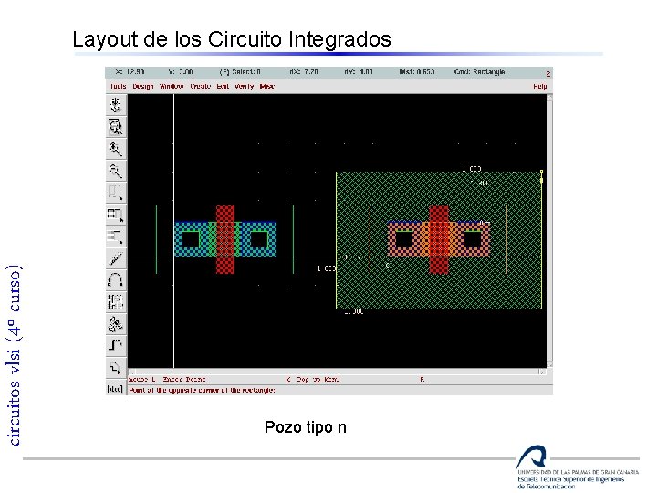 circuitos vlsi (4º curso) Layout de los Circuito Integrados Pozo tipo n 