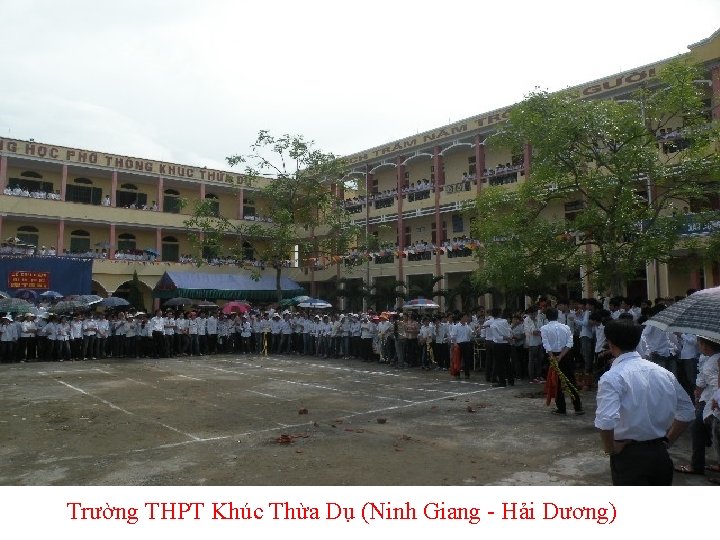 Trường THPT Khúc Thừa Dụ (Ninh Giang - Hải Dương) 