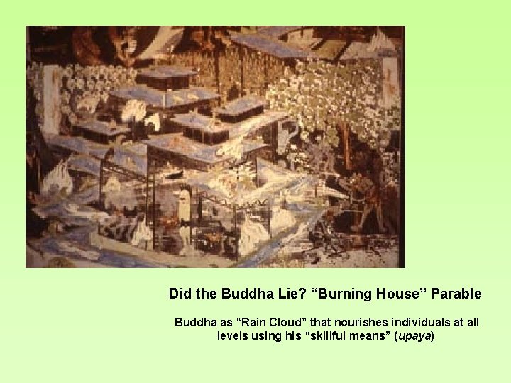 Did the Buddha Lie? “Burning House” Parable Buddha as “Rain Cloud” that nourishes individuals