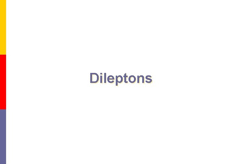 Dileptons 