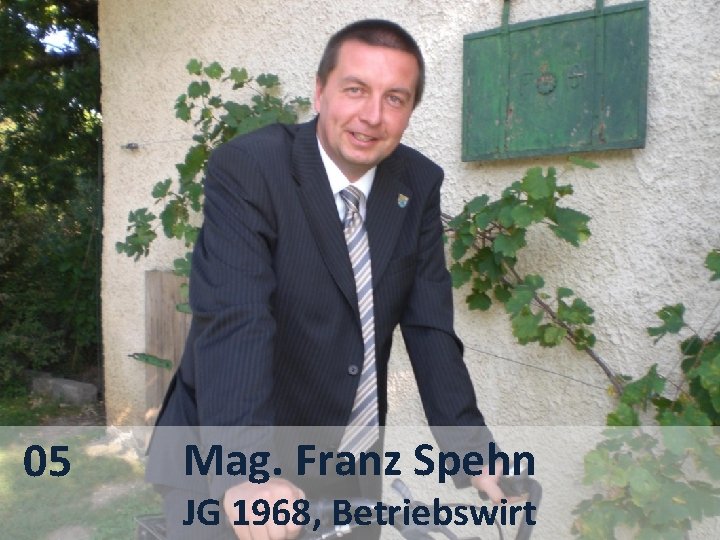 05 Mag. Franz Spehn JG 1968, Betriebswirt 