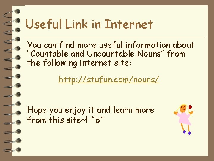 Useful Link in Internet You can find more useful information about “Countable and Uncountable