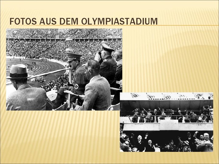 FOTOS AUS DEM OLYMPIASTADIUM 