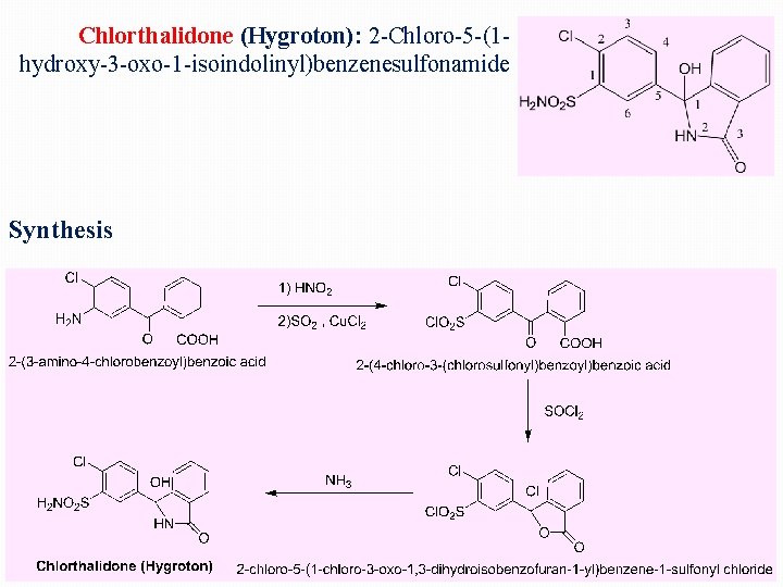 Chlorthalidone (Hygroton): 2 -Chloro-5 -(1 hydroxy-3 -oxo-1 -isoindolinyl)benzenesulfonamide Synthesis 
