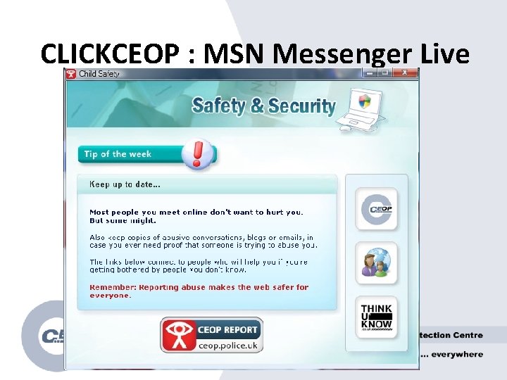 CLICKCEOP : MSN Messenger Live 