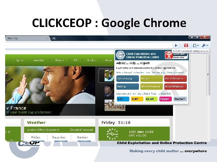 CLICKCEOP : Google Chrome 