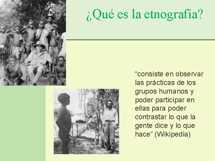 Metodología Cualitativa 1 Alberto Mayol Carla Azócar ¿Qué es la etnografía? “consiste en observar