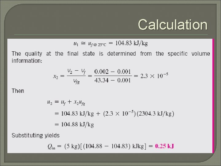 Calculation 