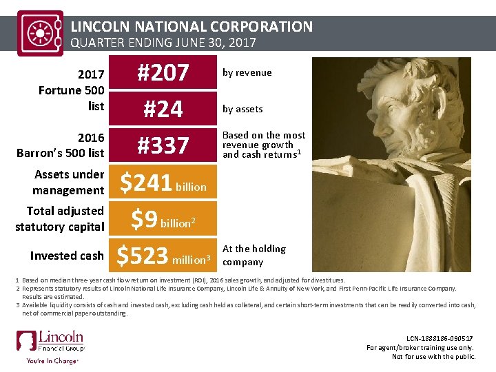NATIONAL CORPORATION CLICK TOLINCOLN EDIT MASTER TITLE STYLE QUARTER ENDING JUNE 30, 2017 2014