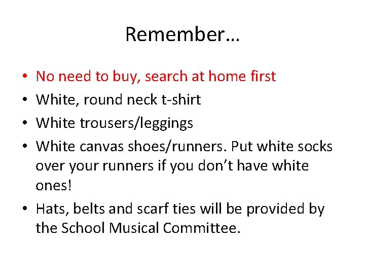 Remember… No need to buy, search at home first White, round neck t-shirt White