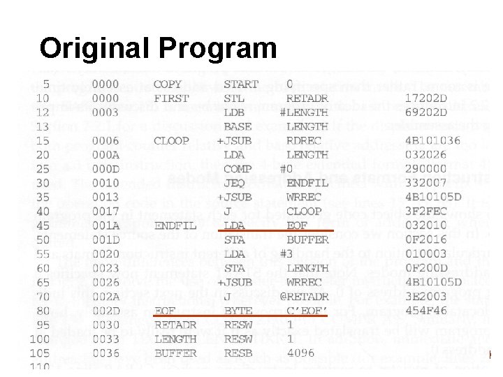 Original Program 57 Original Program 57
