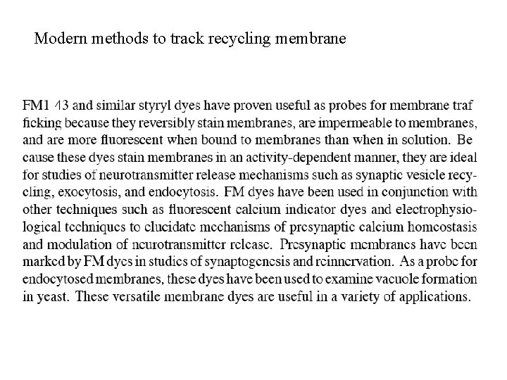 Modern methods to track recycling membrane 