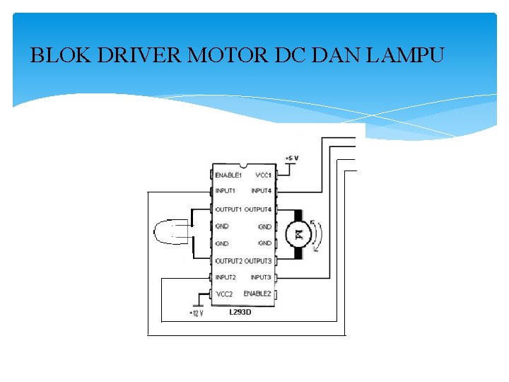 BLOK DRIVER MOTOR DC DAN LAMPU 